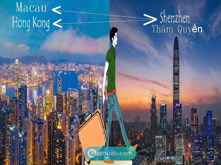 Sơ đồ hành trình kết hợp Hong Kong, Macao và Thâm Quyến