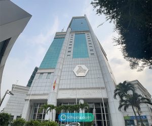 Ảnh toàn cảnh Saigon Trade Center, nơi đặt Trung tâm xin Visa X1